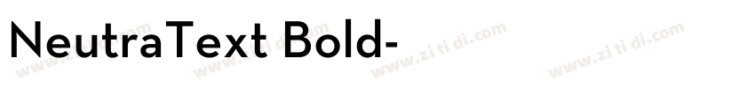 NeutraText Bold字体转换